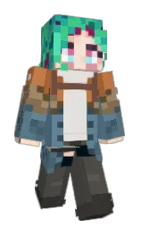 fuscous gray and hoki Minecraft skin — Slim model — first worn by UnlikeBishop