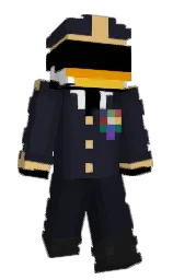 HeptaRose's Minecraft skin wearing the Mojang Office cape