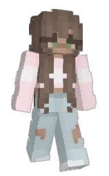Sqrena's Minecraft skin wearing the Follower's cape