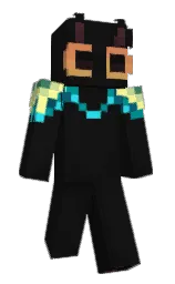cod gray and black Minecraft skin — Slim model — first worn by Achi_TM