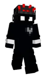 blue charcoal and black Minecraft skin — Slim model — first worn by IvoryCard
