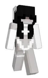 white and alto Minecraft skin — Slim model