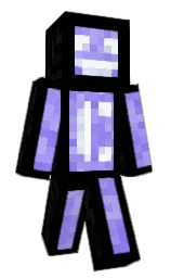 black and white Minecraft skin — Classic model — first worn by _KiKi_91_