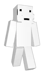 white and black Minecraft skin — Classic model