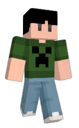 wax flower and gothic Minecraft skin — Classic model — first worn by Mineduti