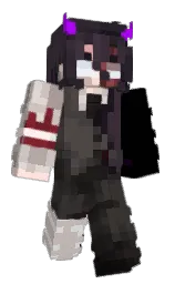 black and thunder Minecraft skin — Classic model