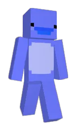 cornflower blue and melrose Minecraft skin — Slim model