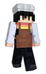 black and cinder Minecraft skin — Slim model — first worn by Aliceanne27