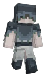 river bed and bright gray Minecraft skin — Classic model — first worn by Relishki