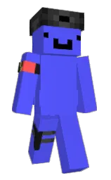 dodger blue and mine shaft Minecraft skin — Slim model — first worn by Miotek_
