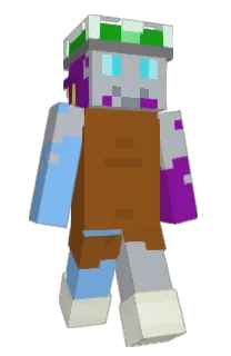 Front of BluBeanie's skin