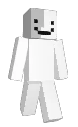 white and silver Minecraft skin — Classic model — first worn by Fr3dd13_l