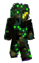 black and gordons green Minecraft skin — Classic model — first worn by eMaurine