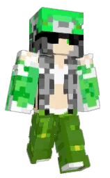olive drab and astra Minecraft skin — Slim model — first worn by B0He_