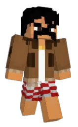 potters clay and black Minecraft skin — Classic model