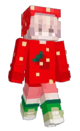 strawberrieslol's Minecraft skin wearing the Cherry Blossom cape