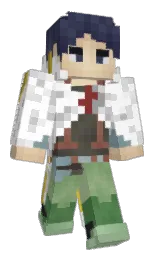 white and armadillo Minecraft skin — Classic model — first worn by Shiroe24