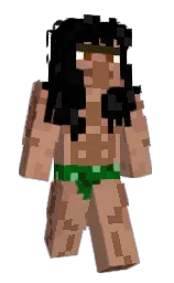 black and old rose Minecraft skin — Slim model