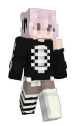 cod gray and bizarre Minecraft skin — Slim model — first worn by Culonsita