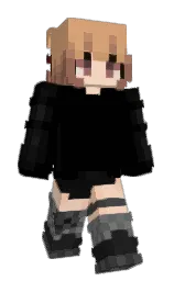black and tumbleweed Minecraft skin — Slim model