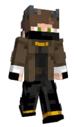 black and judge gray Minecraft skin — Slim model