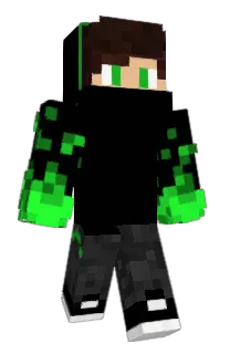 Front of Flenmat's skin