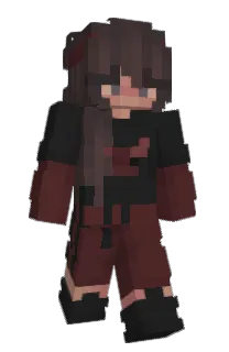 Front of DxrkSpxrk's skin