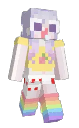black and salomie Minecraft skin — Slim model — first worn by _Baby__san_