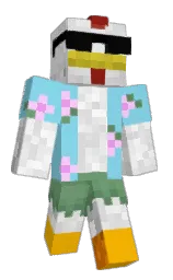 symain's Minecraft skin wearing the Pan cape