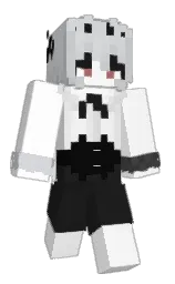 white and cod gray Minecraft skin — Classic model — first worn by Egassy