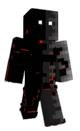 black and mine shaft Minecraft skin — Classic model
