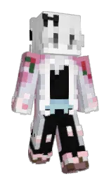 Youbka's Minecraft skin wearing the Cherry Blossom cape