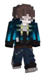 white and mirage Minecraft skin — Slim model — first worn by lDaku