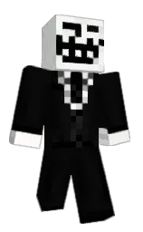 cod gray and white Minecraft skin — Classic model