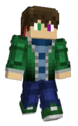 green pea and black marlin Minecraft skin — Classic model — first worn by Kitomori04