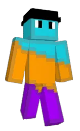 pelorous and orange peel Minecraft skin — Classic model — first worn by Lopongos