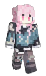 pig pink and tuna Minecraft skin — Slim model — first worn by ClouderTwT