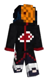black and white Minecraft skin — Classic model