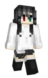 white and mine shaft Minecraft skin — Slim model