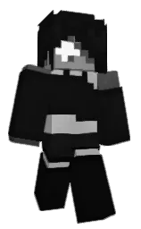 black and cod gray Minecraft skin — Classic model — first worn by Tib1529315999