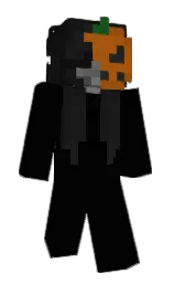 black and cod gray Minecraft skin — Slim model — first worn by Xeno_1234