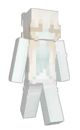 catskill white and aqua haze Minecraft skin — Slim model