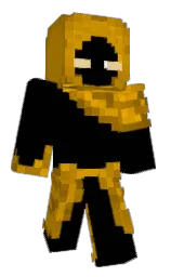 black and buddha gold Minecraft skin — Classic model