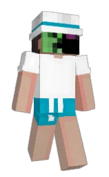Gluch's Minecraft skin wearing the MCC 15th Year cape