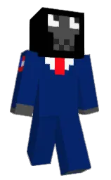 catalina blue and black Minecraft skin — Classic model