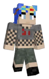 cameo and sorrell brown Minecraft skin — Classic model — first worn by r0wdy_cl0wn