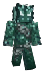 Bryklyn's Minecraft skin wearing the Copper cape