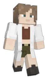 wild sand and albescent white Minecraft skin — Slim model — first worn by coffeeuwuinnie