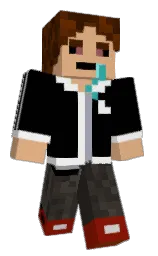 black and tumbleweed Minecraft skin — Classic model — first worn by Neonchichi