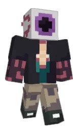 Springy_123's Minecraft skin wearing the Aurora cape